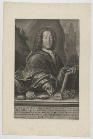 Bildnis des Ioannes Iacobus Scheuchzer