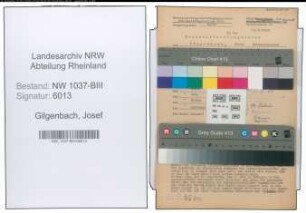 Entnazifizierung Josef Gilgenbach , geb. 18.03.1907 (Fuhrunternehmer)