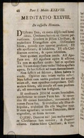68-78, Meditatio XXXVIII - XLII