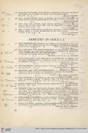 Arbeiten in Holz u.ä. (Nr. 362-380)