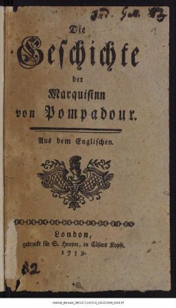 Die Geschichte der Marquisinn von Pompadour