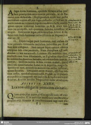 Assertio XXIIX. [XXX.] Lex non obligat in perniciem civitatis