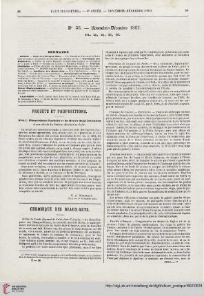 No 36 (Novembre- Décembre 1862)