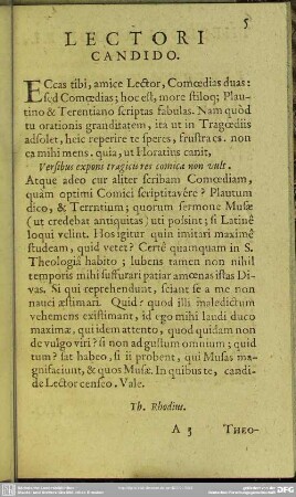 Lectori Candido