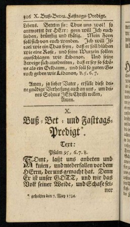 306-310, Komt, laßt uns anbeten und knien ...