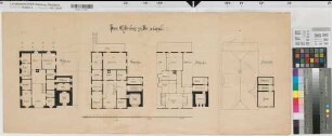 Brunskappel (Olsberg) Gut Wildenberg Grundrisse 2.H. 19.Jh. 1 : 100 37 x 89 Zeichnung Gutsarchiv Wildenberg III E Nr. 5, Dep.
