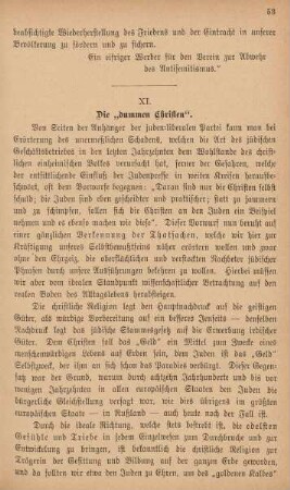 XI. Die "dummen Christen"