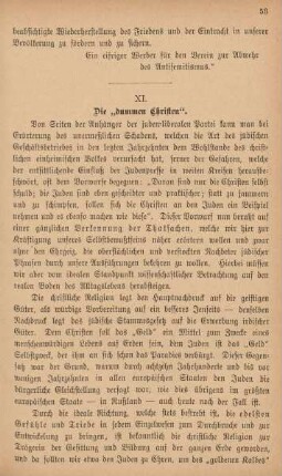 XI. Die "dummen Christen"