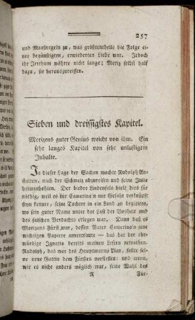 Sieben und dreissigstes Kapitel. - Vierzigstes Kapitel.