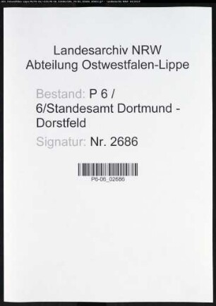 Sterberegister Standesamt Dortmund-Dorstfeld (III)