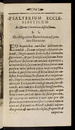 69-89, Praxis devote psallendi vel recitandi horas