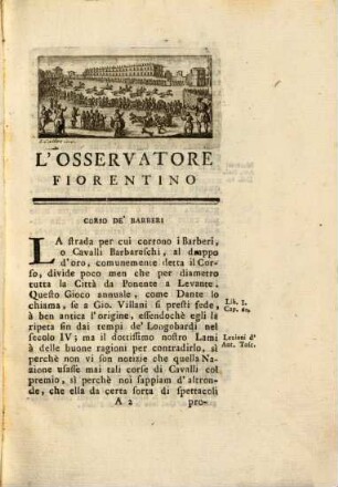 L' Osservatore Fiorentino Sugli Edifizi Della Sua Patria : Per Servire Alla Storia Della Medesima, 1,2