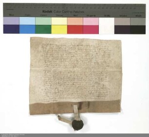 Revers Eberhards von Buchenau bezüglich seiner Verpflichtung als Burgmann auf der Burg Fürsteneck durch Heinrich [von Kranlucken], Abt von Fulda