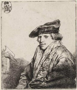 Junger Mann mit Samtbarett (Petrus Sylvius, Prediger?)