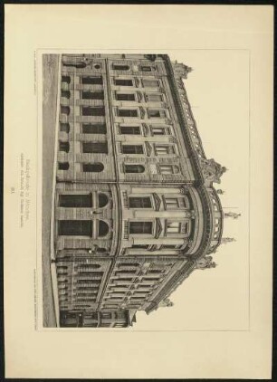 Tafel 30. Bankgebäude in München. Architekt: Alb. Schmidt, Kgl. Professor