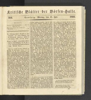 212. 21. Juli 1834
