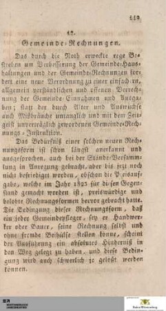 12. Gemeinde-Rechnungen