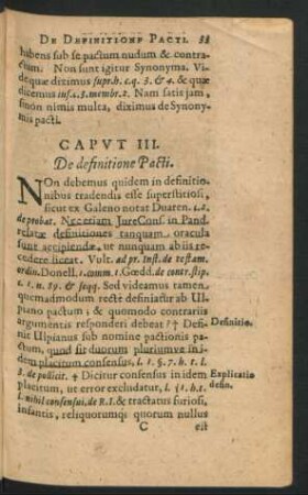 Caput III. De definitione Pacti.