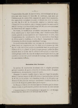 Exécution des Travaux.