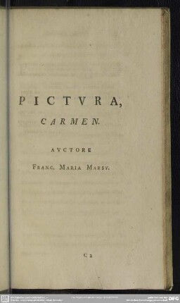 Pictura, Carmen