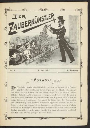 1. Jahrgang, No. 1 (1. Juli 1897): Der Zauberkünstler