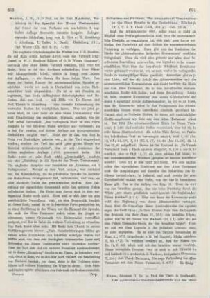 604 [Rezension] Robertson, Archibald Thomas, A critical and exegetical Commentary on the first epistle of St. Paul to the Corinthians
