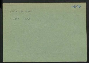 Riebe, Heinrich