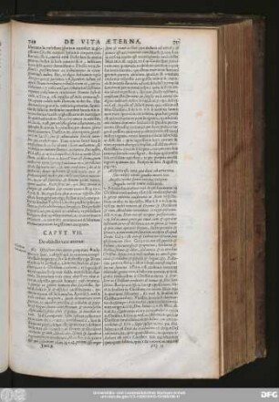 Caput VII. De obiecto vitae aeternae.