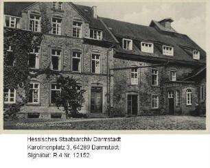 Mühltal bei Darmstadt-Eberstadt, Waldmühle (Erholungsheim) / Hofansicht