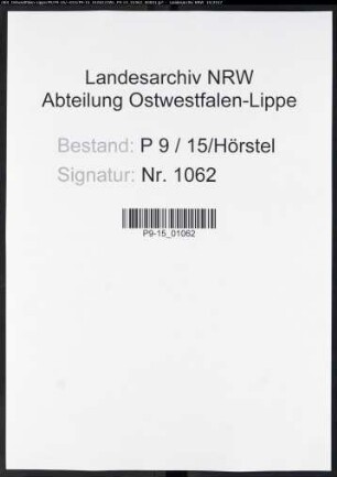 Sterberegister Standesamt Hörstel
