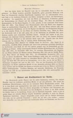 7. Malerei und Kunsthandwerk der Antike