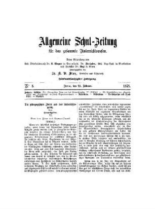 Die pädagogischen Ideen und das Unterrichtsgesetz. : (Schluß)