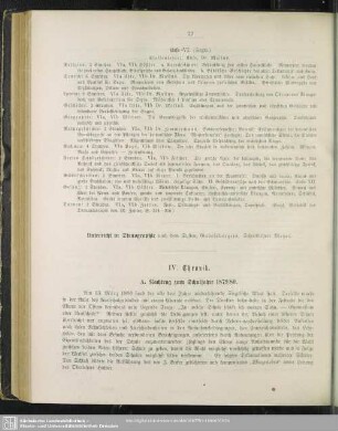 IV. Chronik