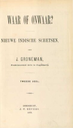 Deel 2: Waar of onwaar?