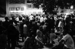 Freiburg: Grünwälderstraße, Gerberau; Fest an der Stadtmauer