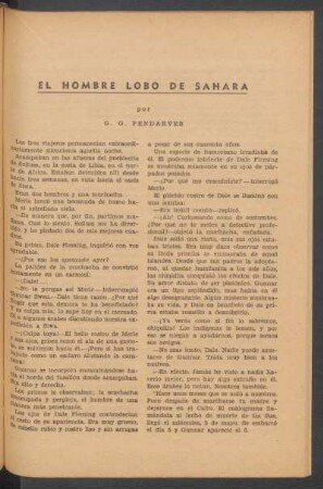 El hombre lobo del Sahara