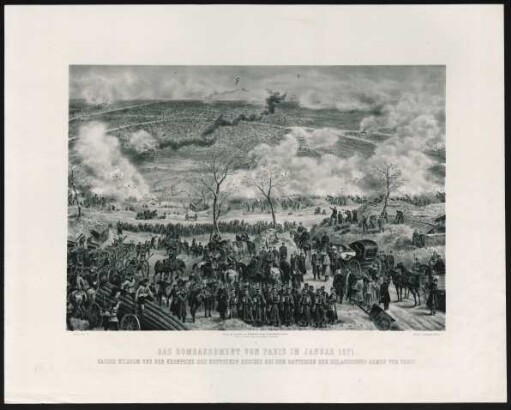 Das Bombardement Von Paris Im Januar 1871