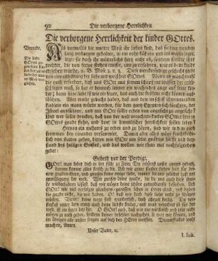 Die verborgene Herrlichkeit der kinder Gottes.