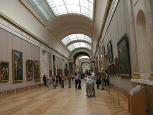 Museum Louvre, Besucher, Bereich italienische Malerei