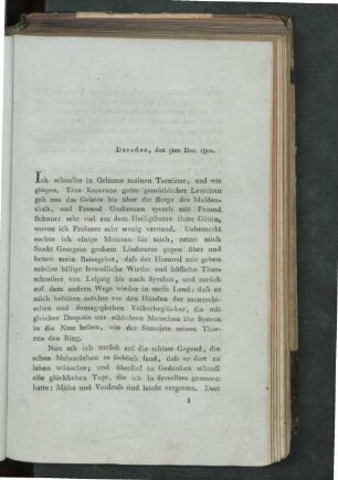Dresden, den 9ten Dec. 1801
