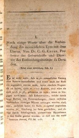 Journal für Geburtshülfe, Frauenzimmer- und Kinderkrankheiten. 7,1. 1828