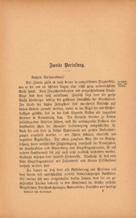 Zweite Vorlesung