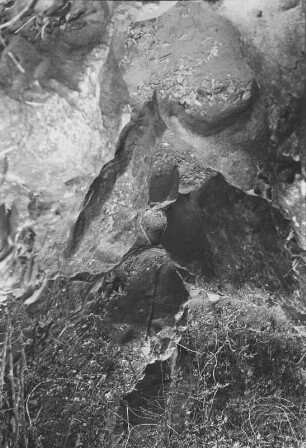 Abstieg ins Namgarutal : Detailaufnahme von Gestein
