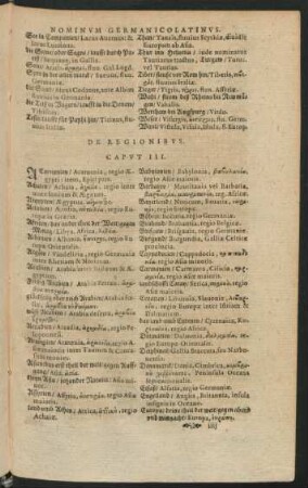 De Regionibus. Caput III.
