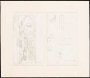 Notre Dame, Dijon: Perspektivische Innenansicht, Details