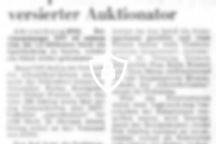 Kreispräsident war ein versierter Auktionator