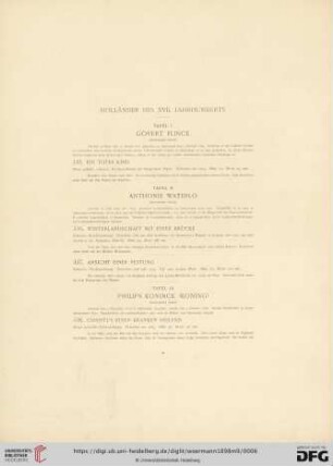 Holländer des XVII. Jahrhunderts