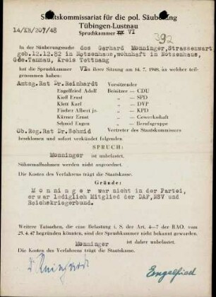 Monninger, Gerhard