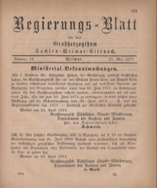 Nr. 12 : 21. Mai 1874