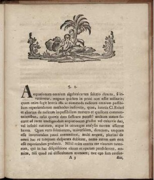 De solutione aequationum directa.